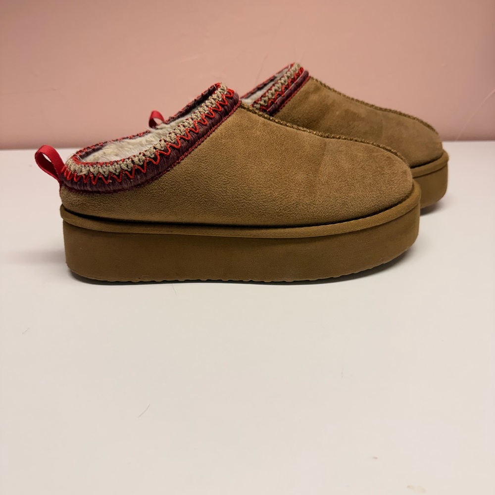 Tan Suede Slip-On Kids Shoes